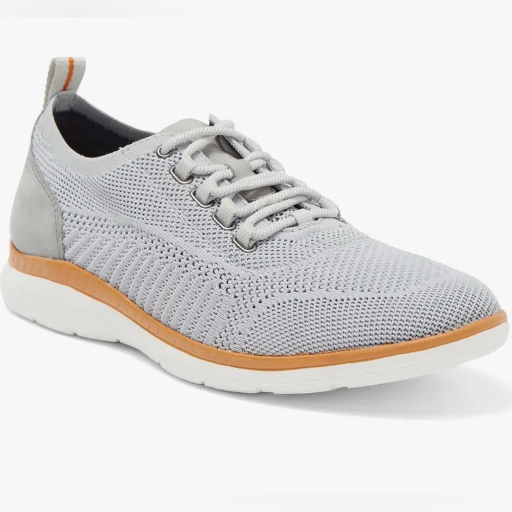 Johnston & Murphy Gray Sneakers with White and Tan Accents